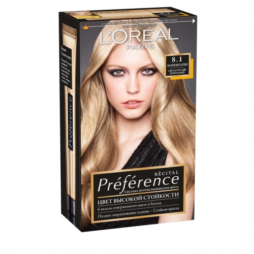 Краска для волос L'Oreal Preference - Канны, Золотой Светло-Русый - chylanchik.ru