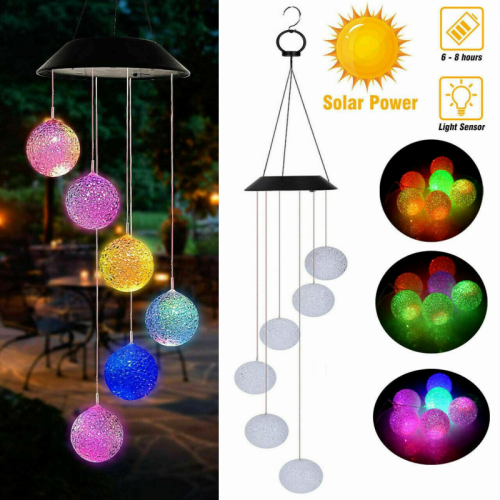 Садовый светильник Шары на солнечной батарее, 6LED, датчик темноты, 7 ...
