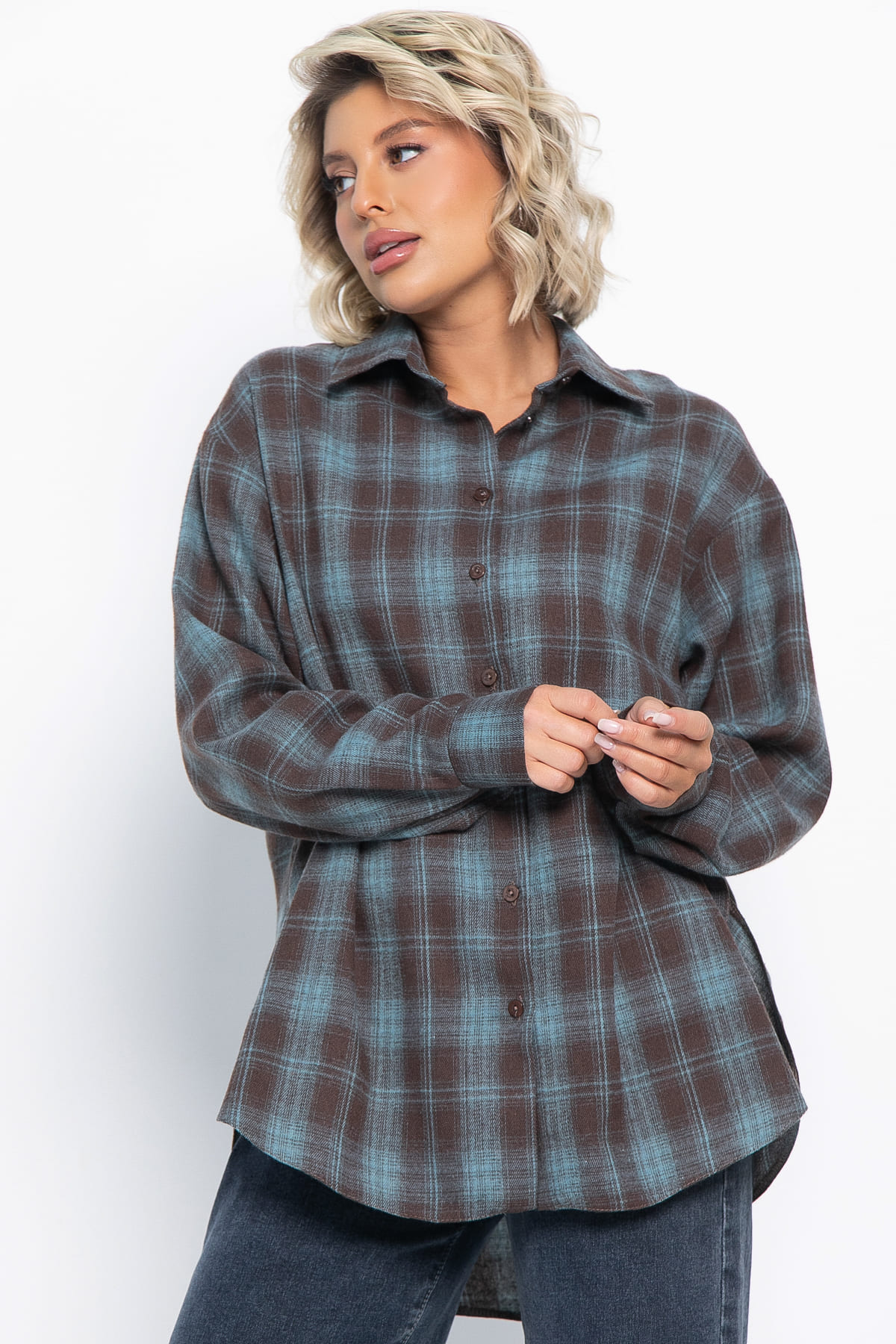 Рубашка Дэлли (шоколад) Б15108-7М