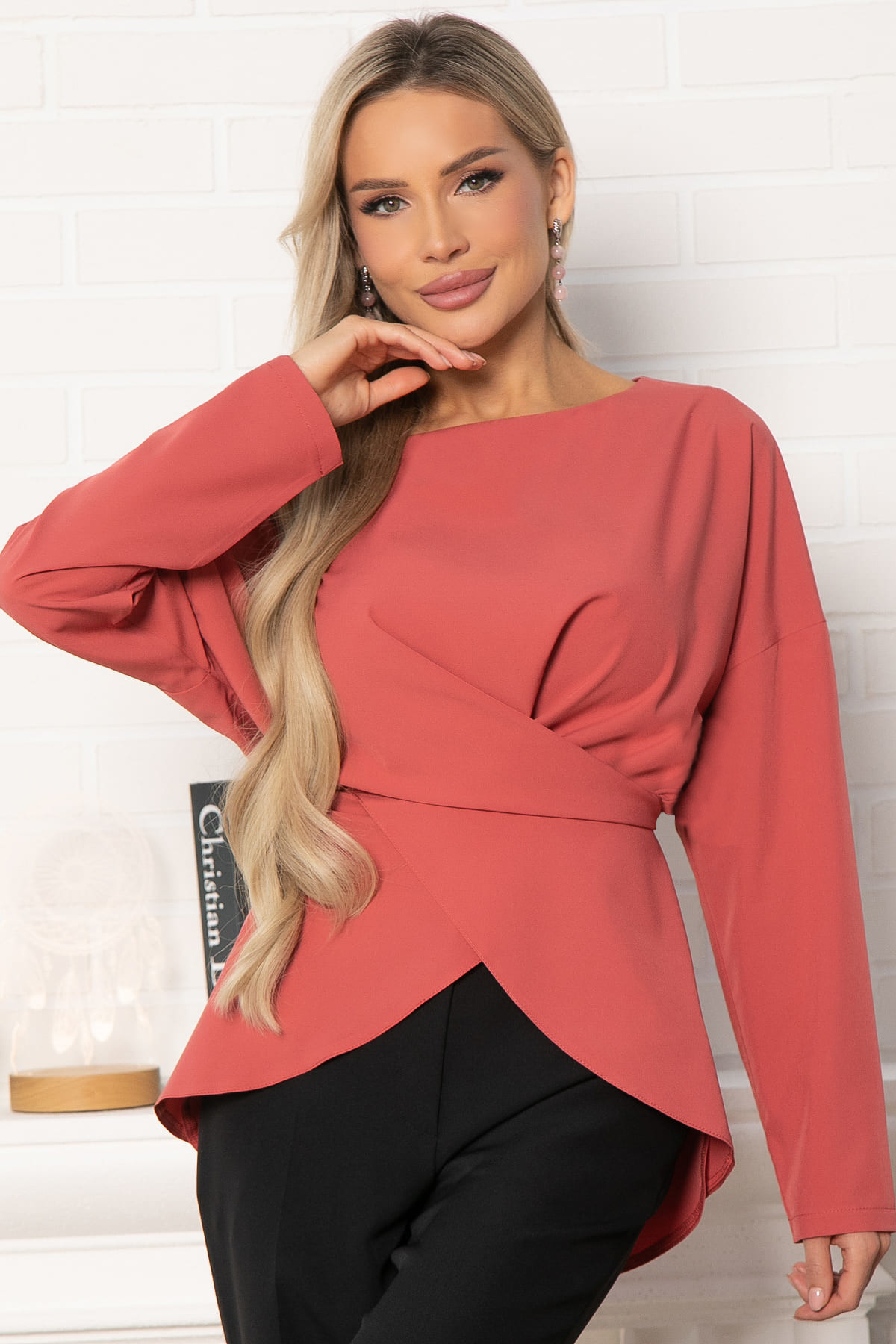 Блуза Леа (коралл) Б14953-5М