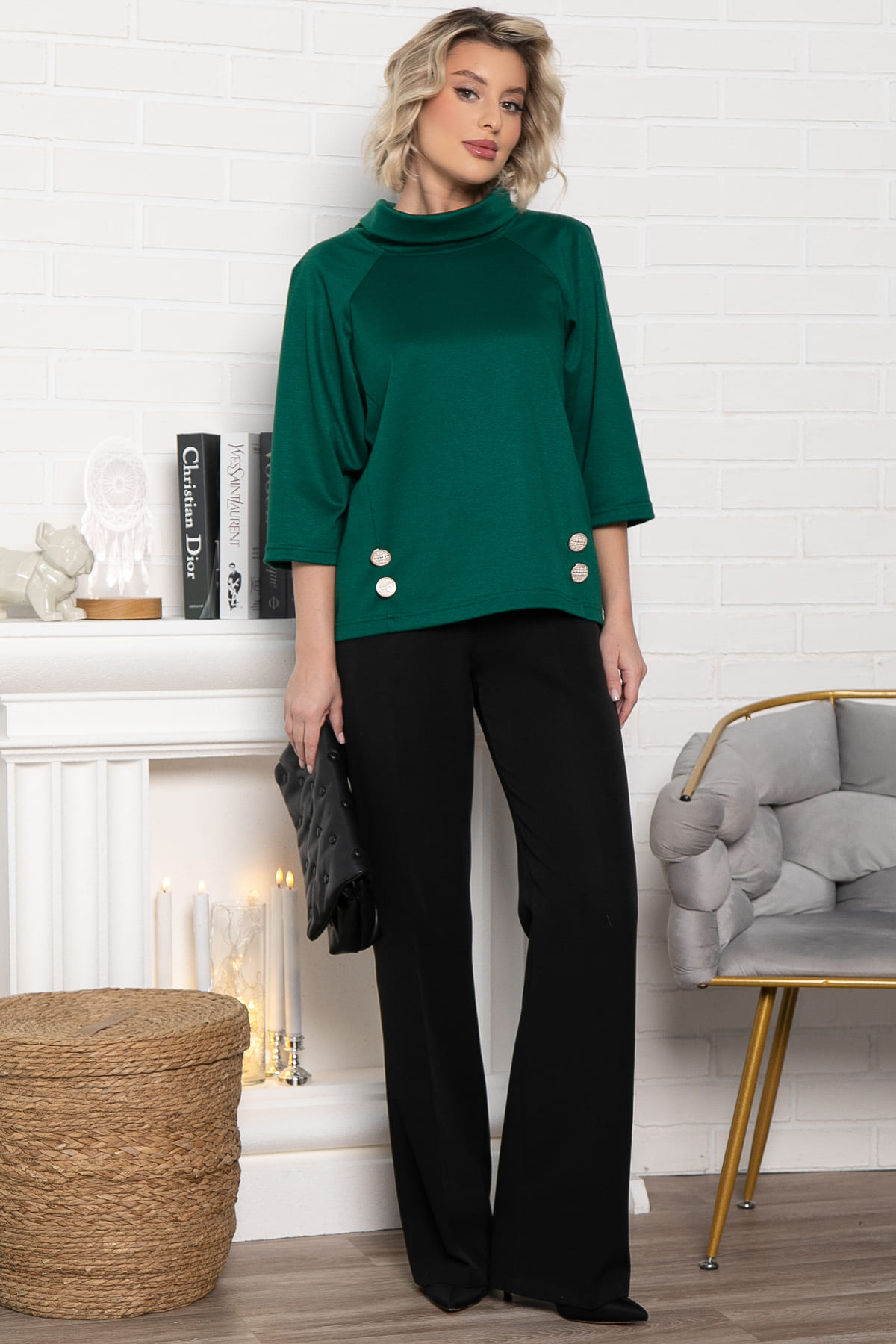 Джемпер Эдельвейс (изумруд) Б15002-18М