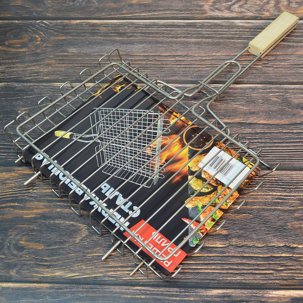 Решетка для барбекю 30*22*2,5см нерж