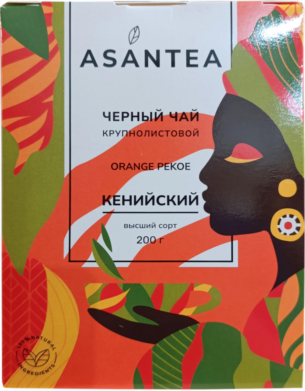 Чай Asantea 200гр крупнолистовой кения (кор*24)