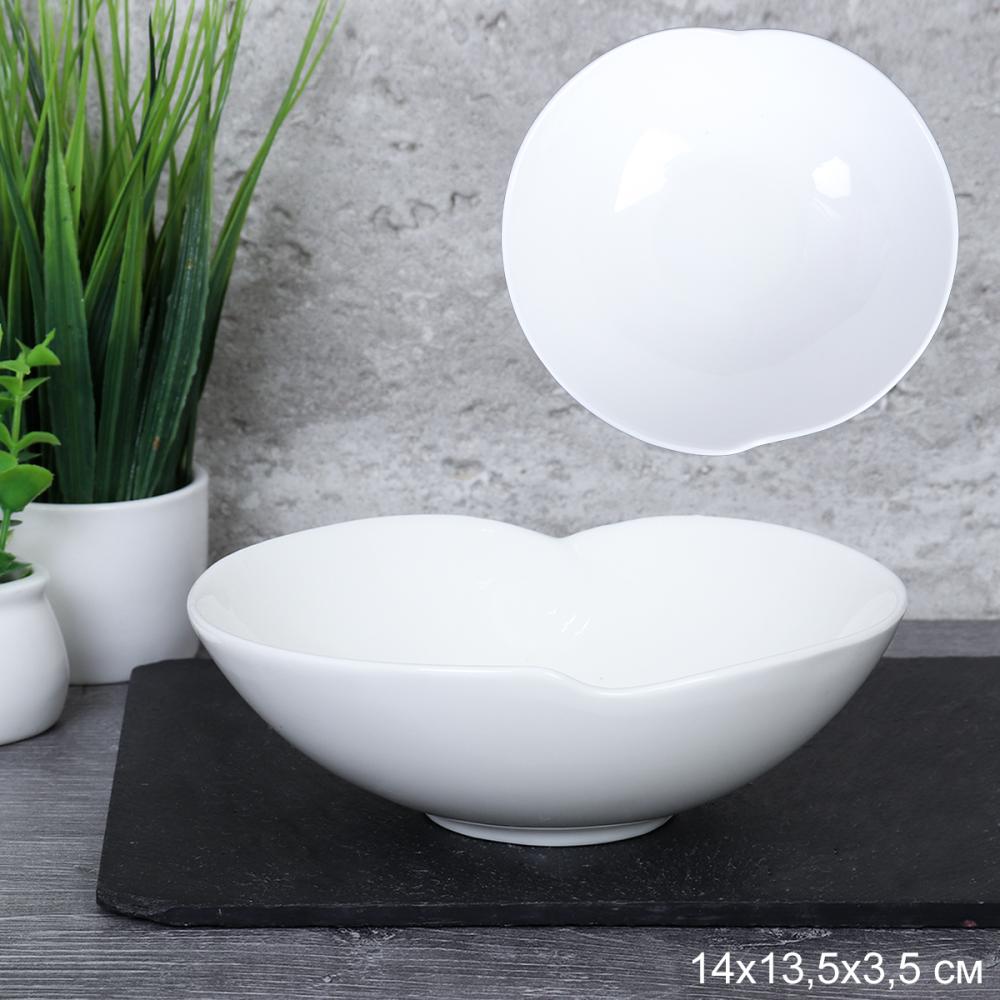 Салатник фигурный14х13х4 см / FT-70 /уп 68/