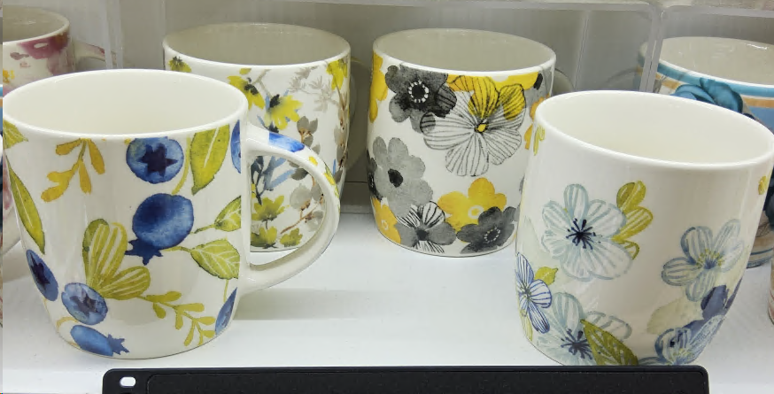 Кружка 350 мл Цветы / D280 /уп 72/ ПРОМО АКЦИЯ