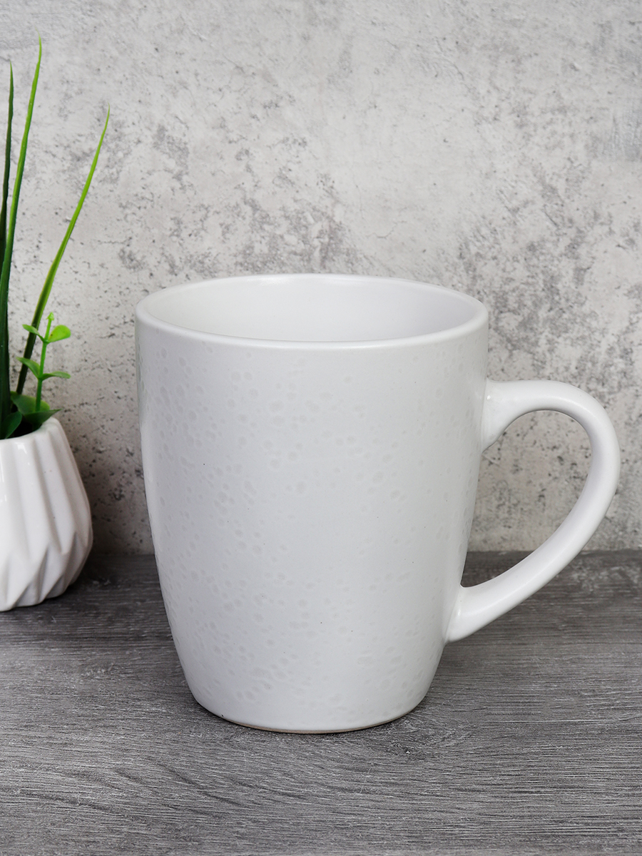 Кружка 400 мл Капелька росы Белая / WS24-0015W ШТУЧНО