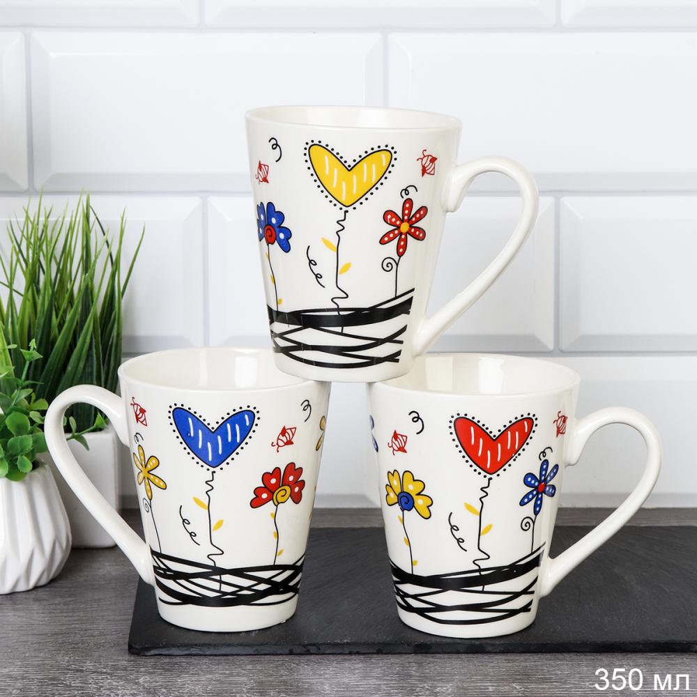 Кружка 350 мл Цветы / TV093 /уп 72/ Любовь
