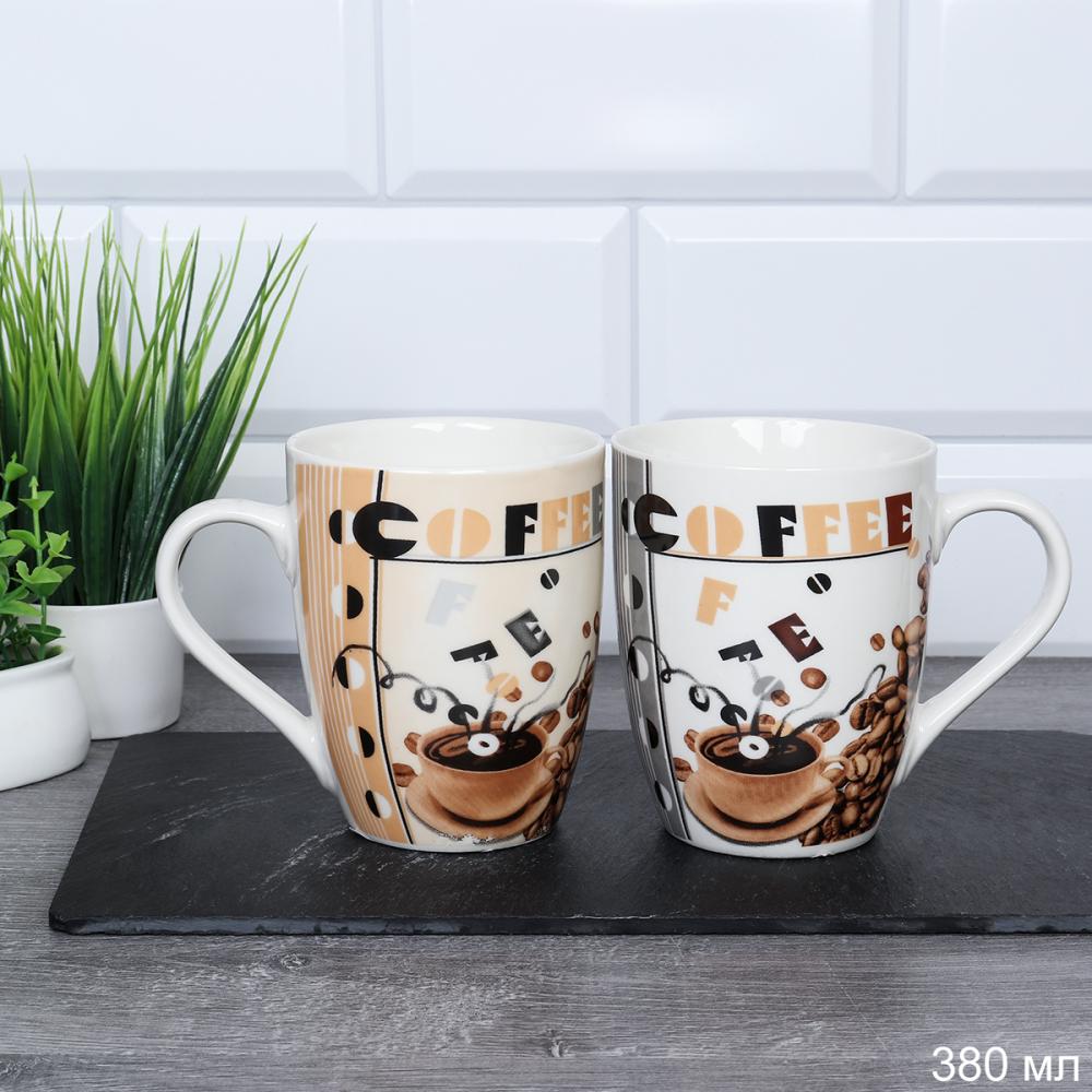Кружка 380 мл Кофе / 4809-16 / уп 72/ 2 СОРТ