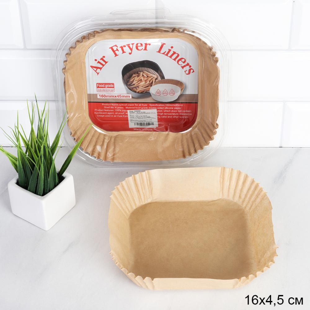 Формы для запекания бумажные маслостойкие Квадрат 16х4,5 см, набор 50 шт / FB-16-50-269 /уп 120/