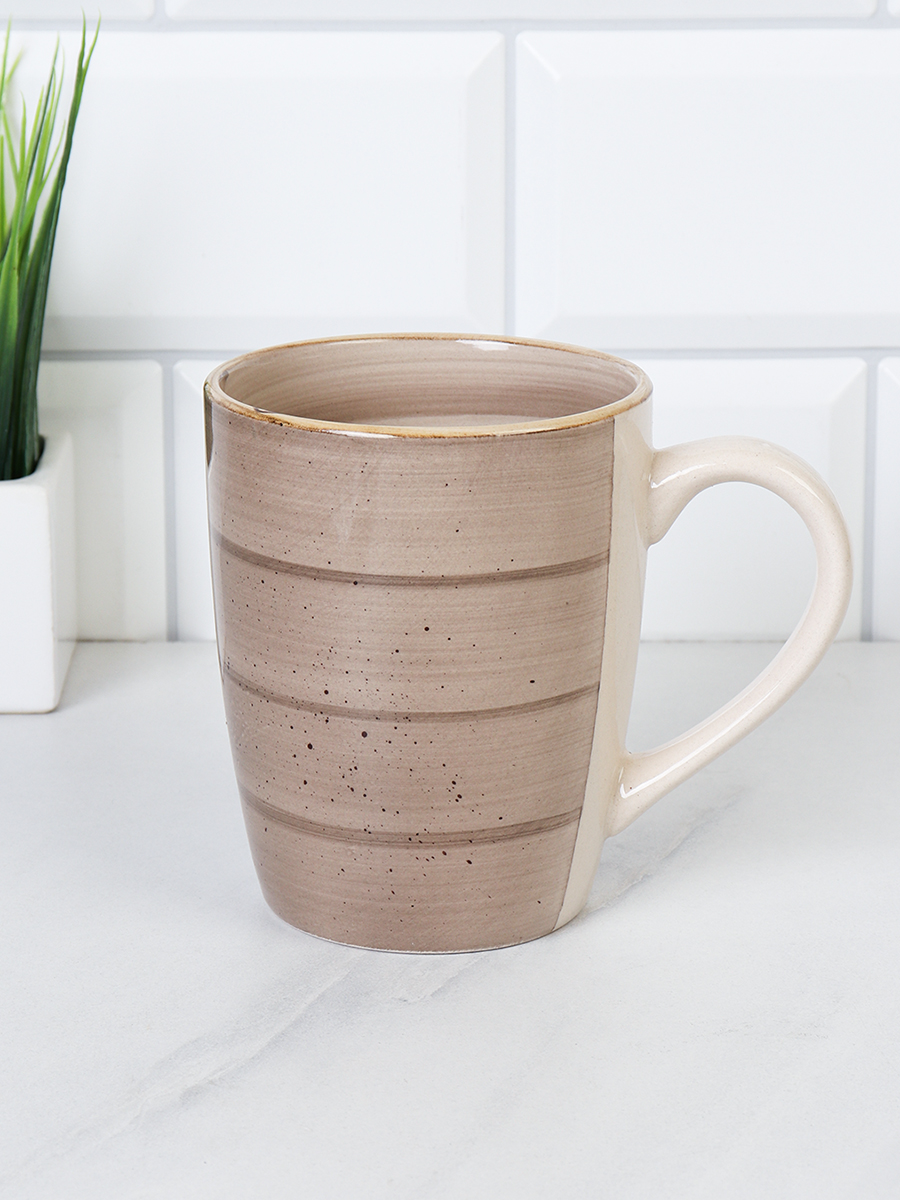 Кружка 400 мл / WHP24-0155G / Бежевый Крапинка ШТУЧНО