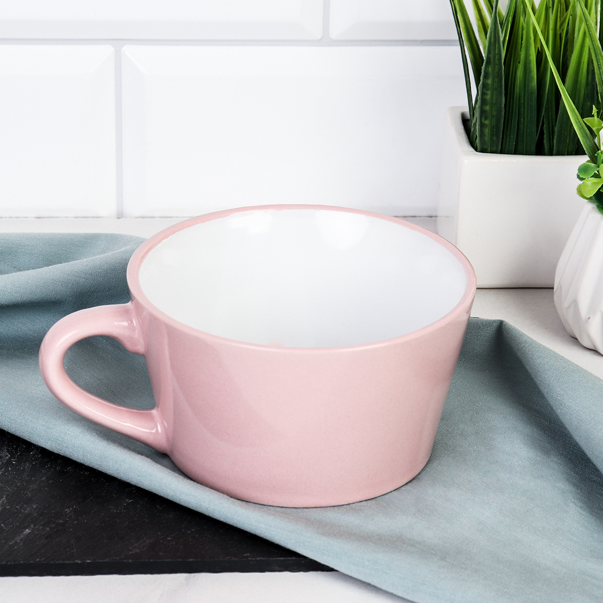 Кружка 350 мл Чашка чайная Капучино / GQ-318 /уп 48/ ПРОМО АКЦИЯ