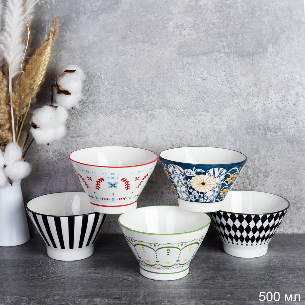 Салатник на ножке 500 мл / RT-1123 /уп 96/ 13х8 см/ 2 сорт