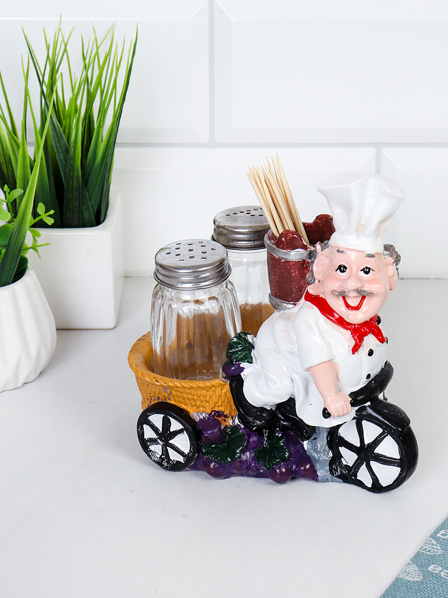 Набор для специй и зубочисток Повар 14x10x14 см / 6099 /уп 48/