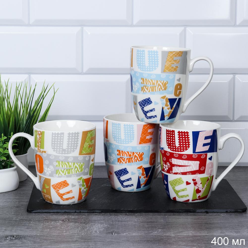 Кружка 400 мл Алфавит/ K5125 /уп 72/