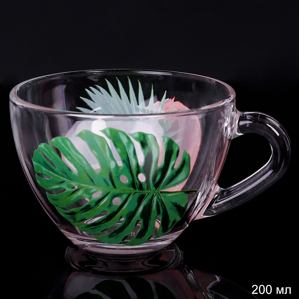 Кружка 200 мл Кокос 2 / Д1416/098 /уп 24/ АКЦИЯ