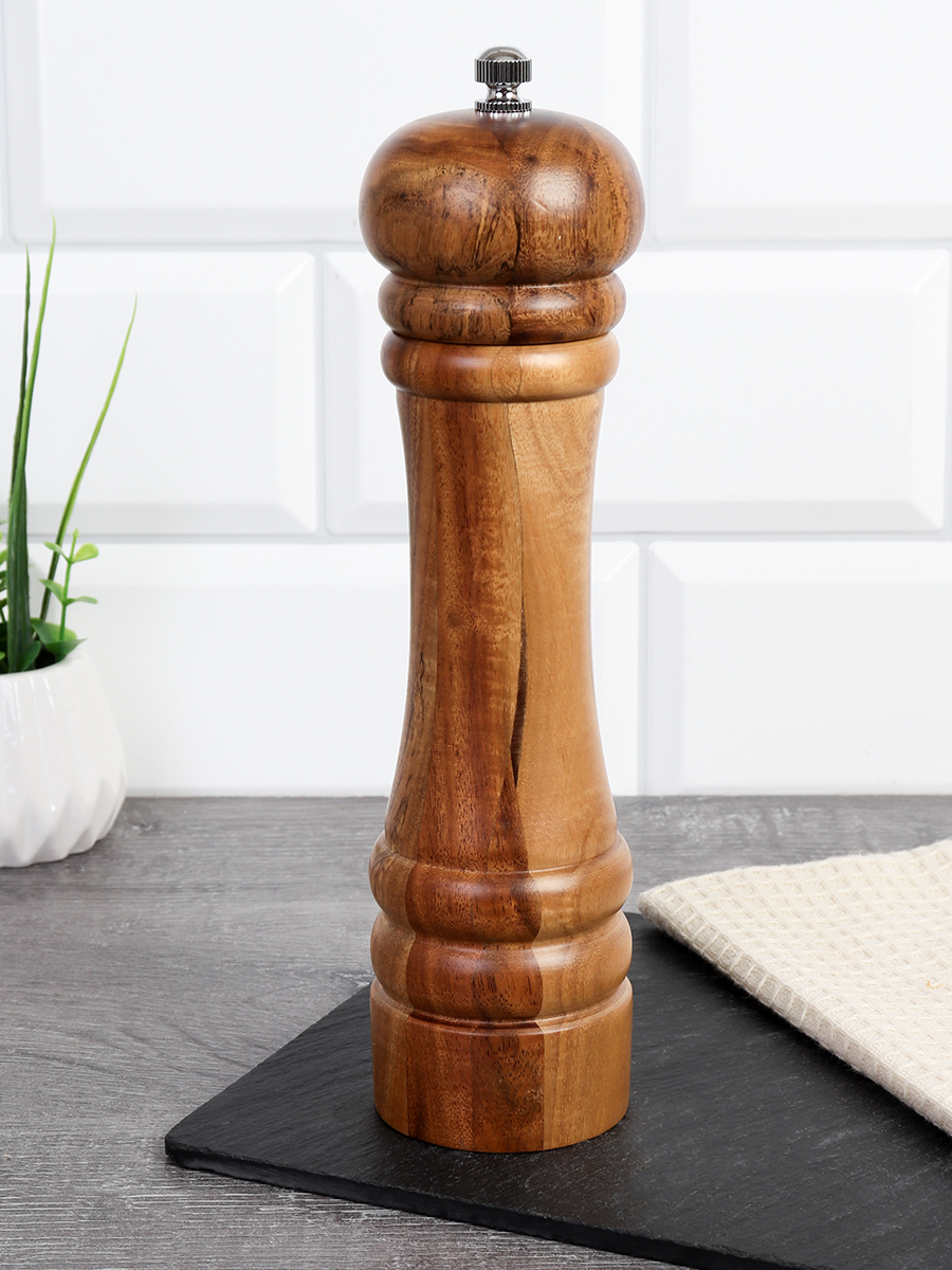 Мельница для специй и соли 20 см Акация / JS1197N-20 /уп 64/
