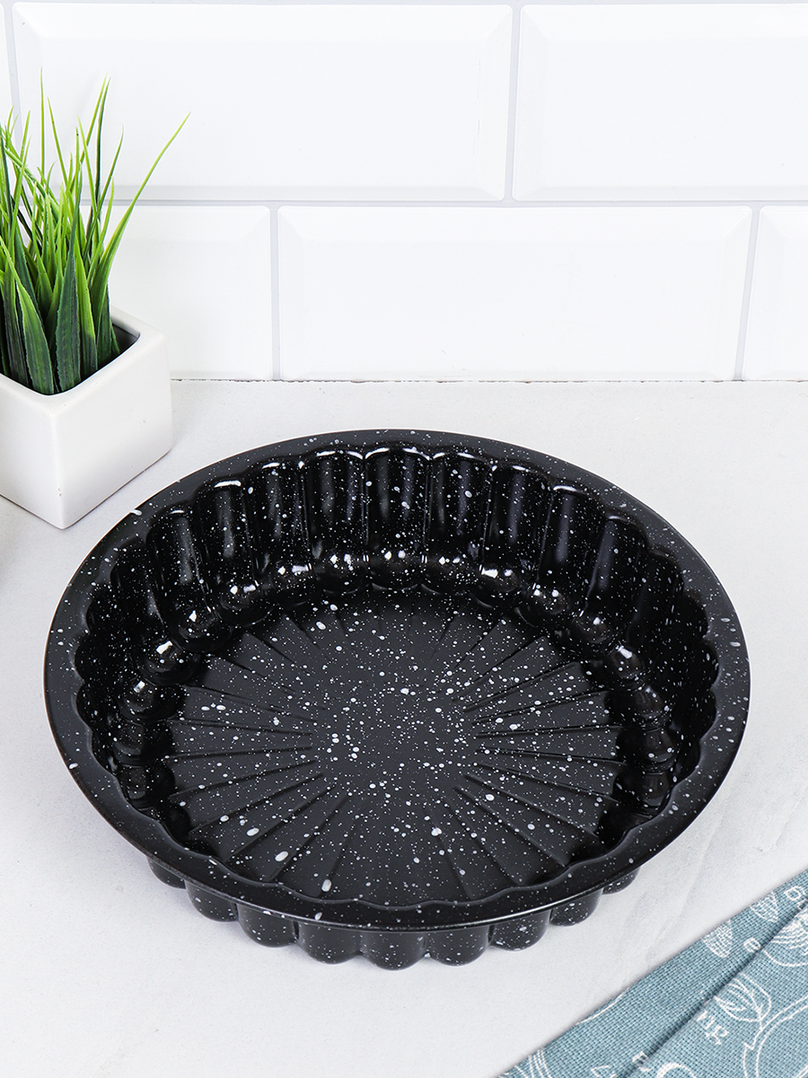 Форма для выпечки Круг 22 см Мрамор / PPS-950 /уп 50/ антипригарное покрытие/ 0,32