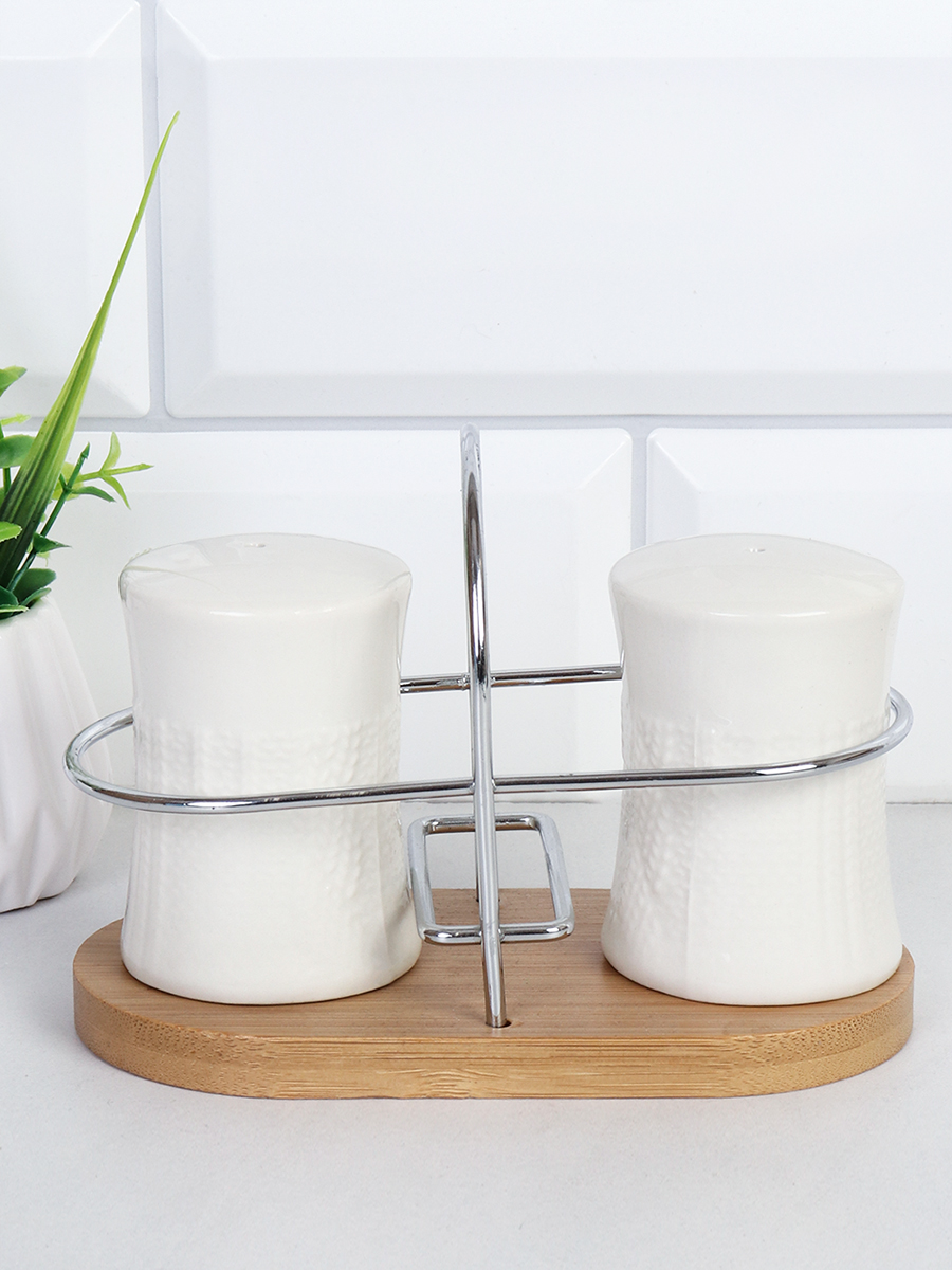 Набор для специй 2 предмета / JA701 /уп 48/ на деревянной подставке