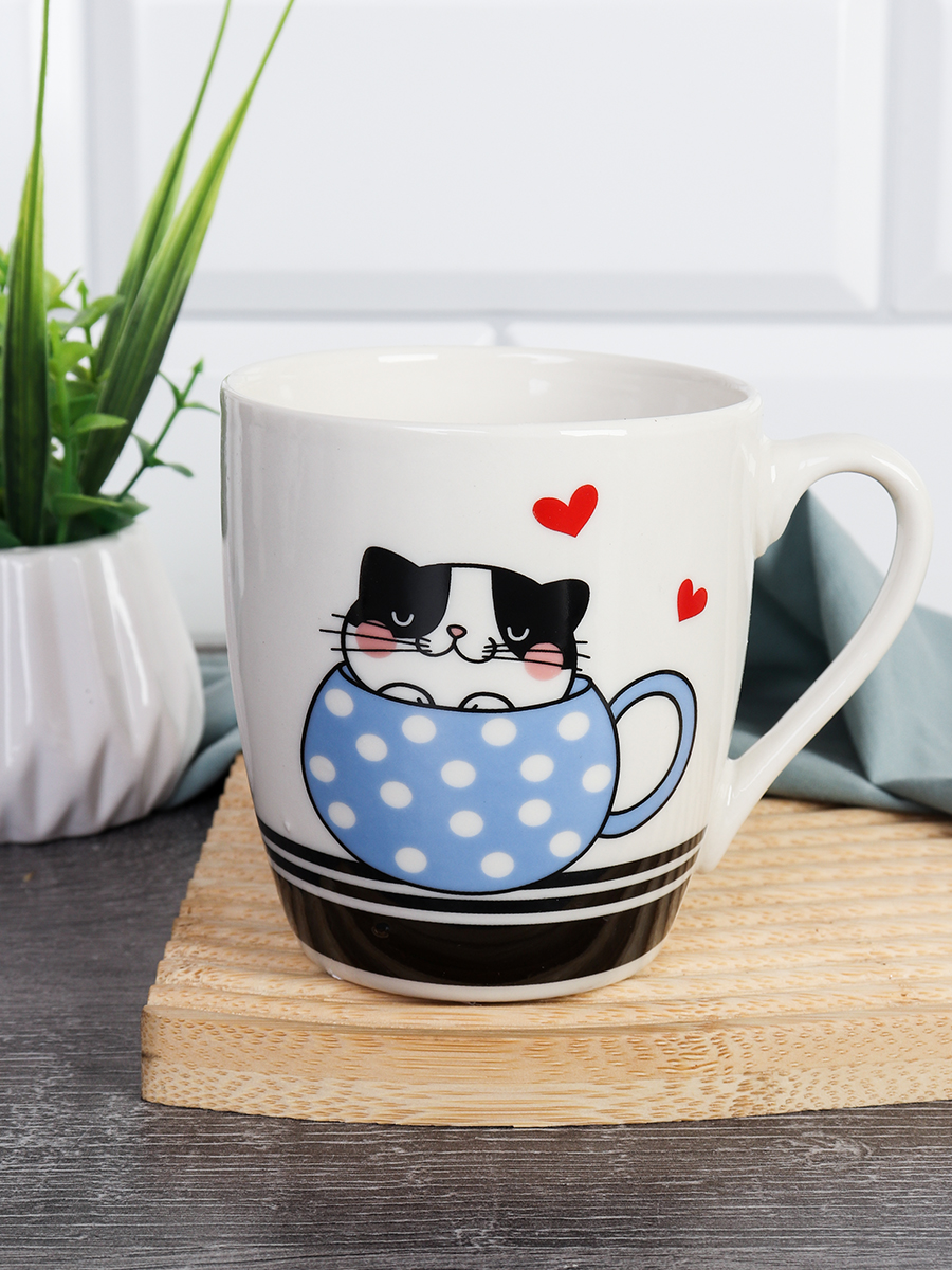 Кружка 250 мл Котики / S2039 /уп 96/