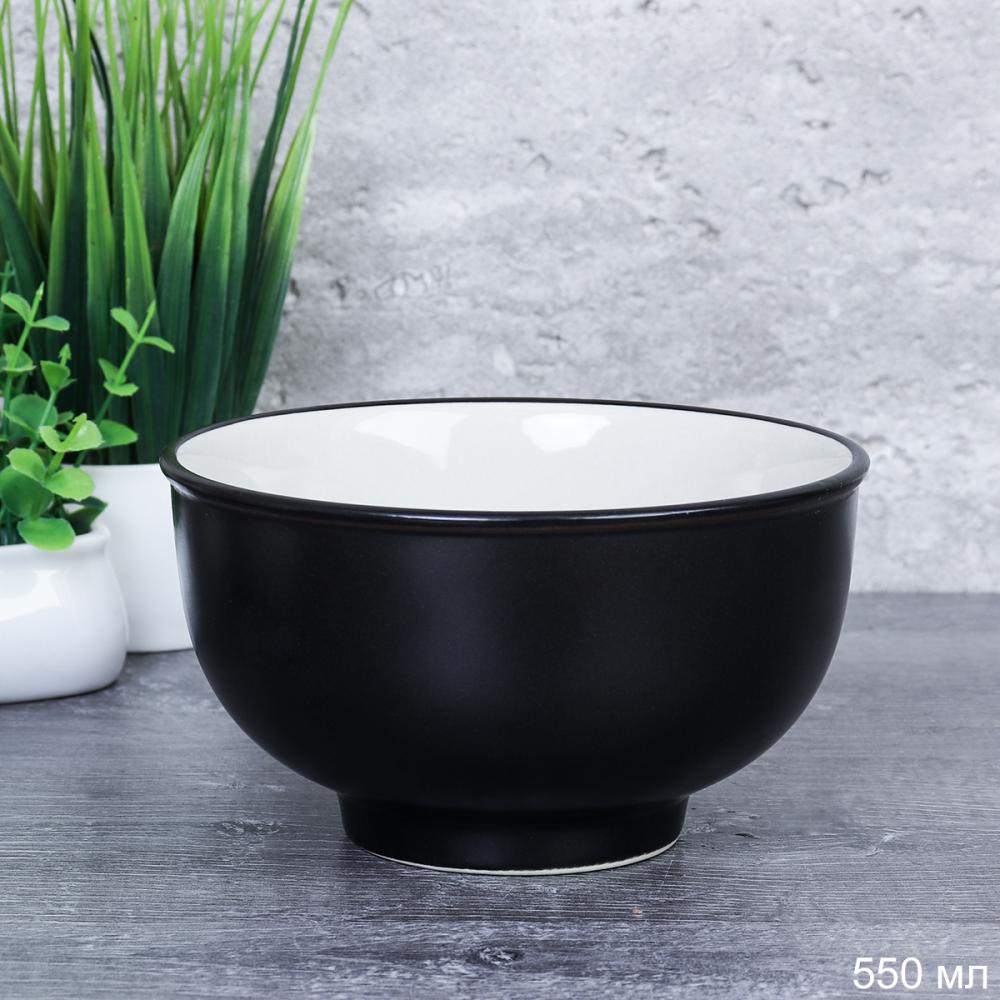 Салатник на ножке 550 мл 13х7 см / KU-1377 /уп 72/ Тарелка глубокая суповая