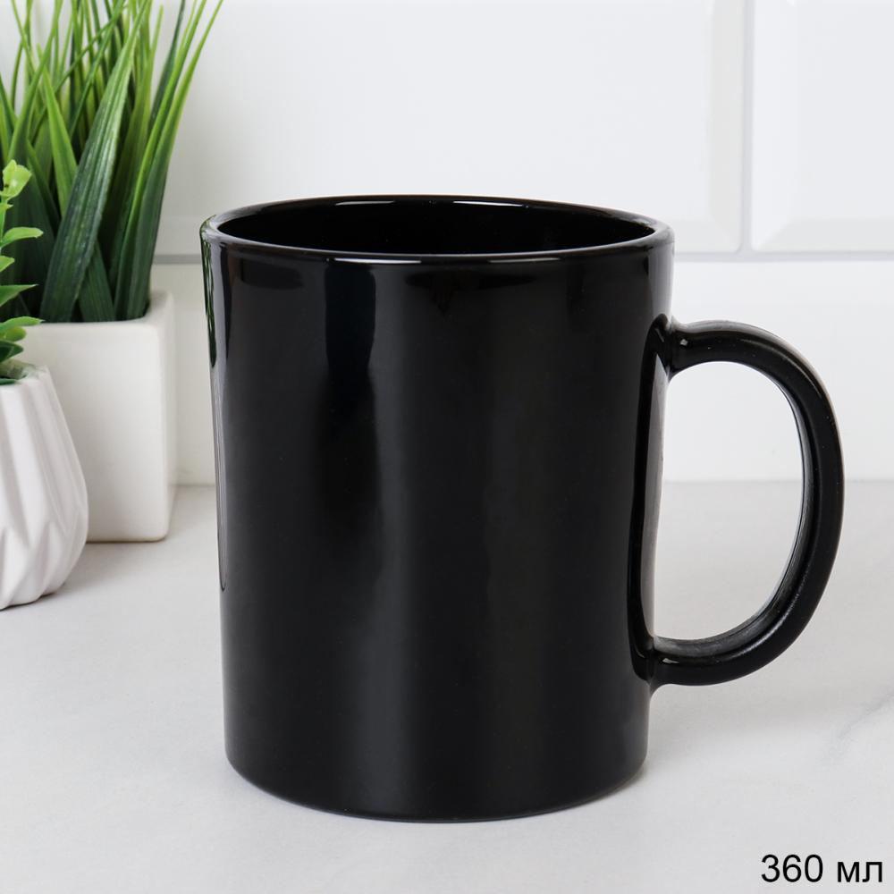 Кружка 360 мл Черная / B-MK360 /уп 6/48/ Эфиопия Акция