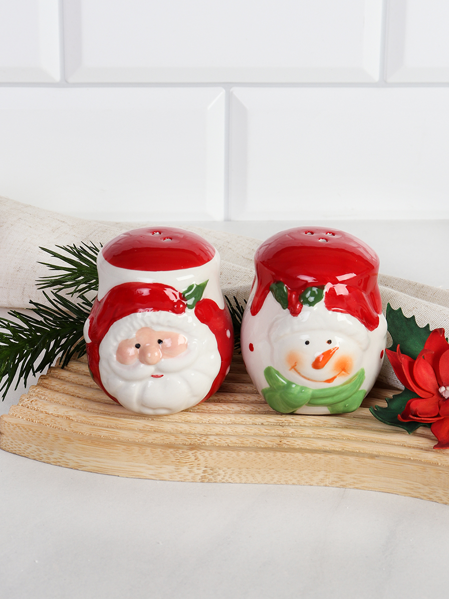 Набор для специй Дед мороз и Снеговик / B3014 /уп 96/