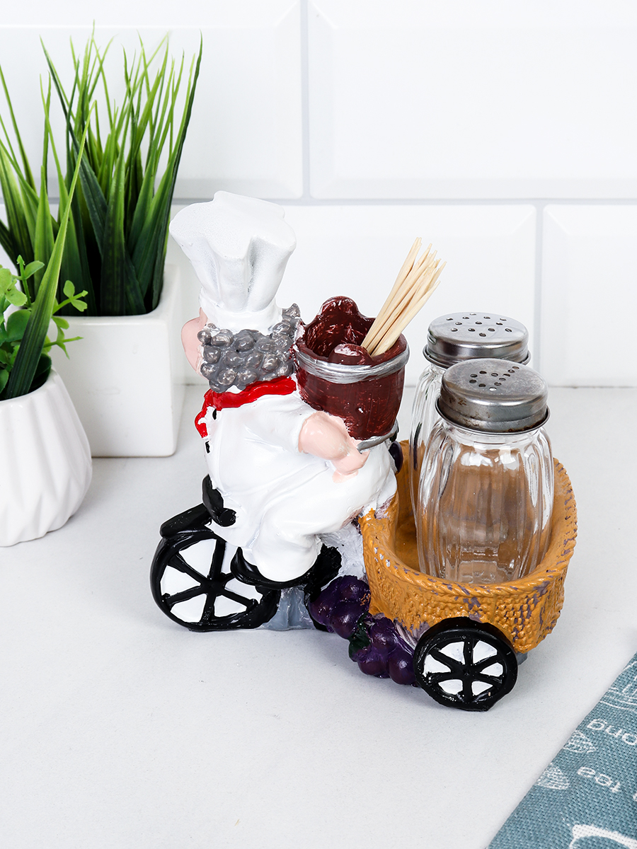 Набор для специй и зубочисток Повар 14x10x14 см / 6099 /уп 48/