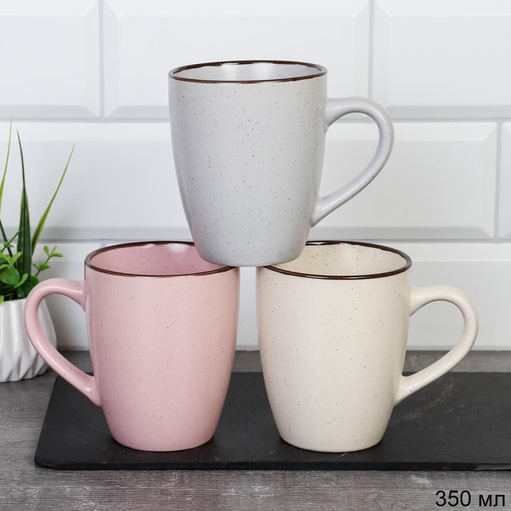 Кружка 350 мл Классика крапинка / 20043 /уп 12/36/ 3 цвета микс