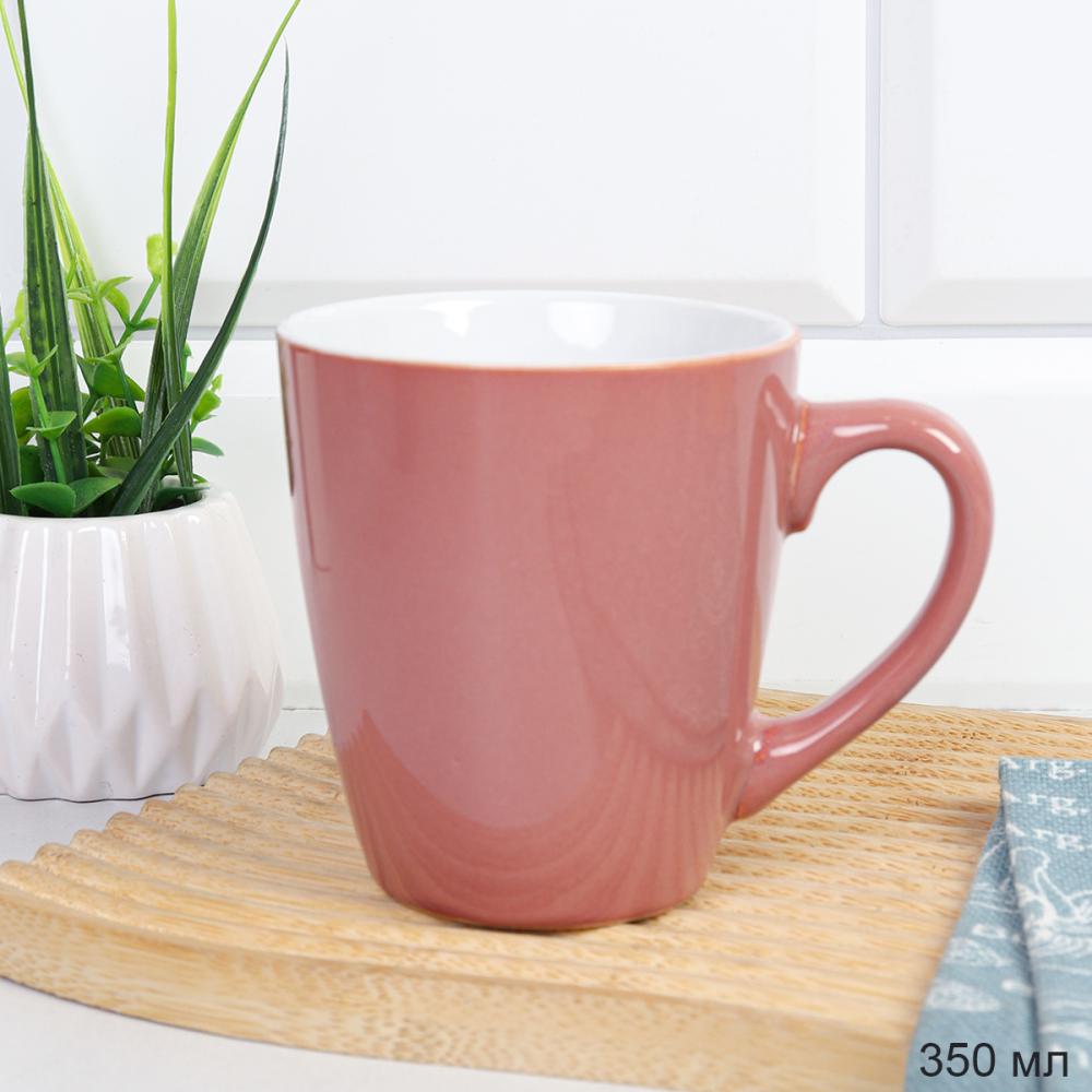 Кружка 250 мл Пастель Темно Розовый / SR083-S1 /уп 96/ ПРОМО АКЦИЯ