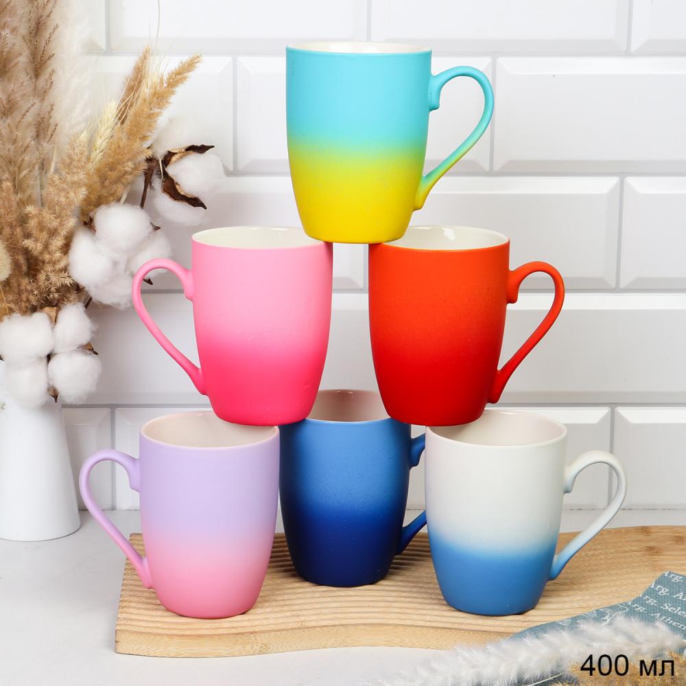 Кружка 350 мл Классика яркие цвета Soft Touch/ S004-969 /уп 72/