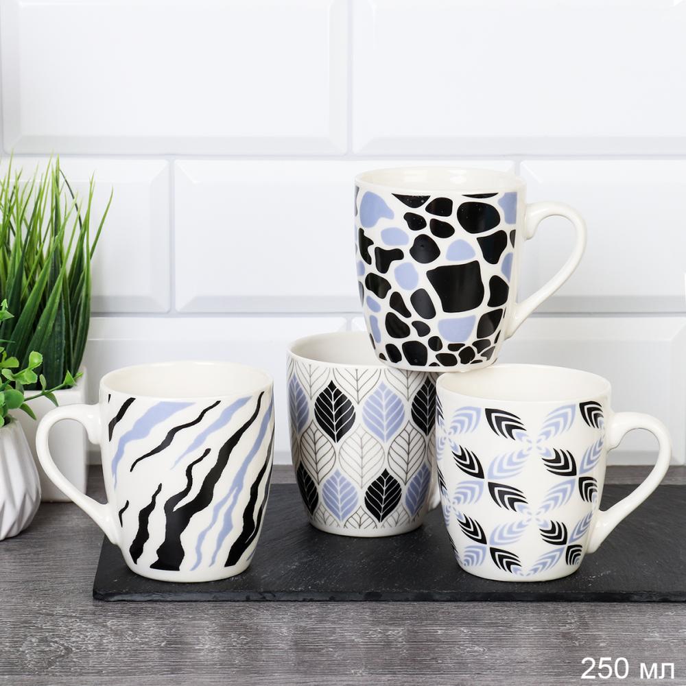 Кружка 250 мл Орнамент / HT0444 /уп 96/ ПРОМО АКЦИЯ