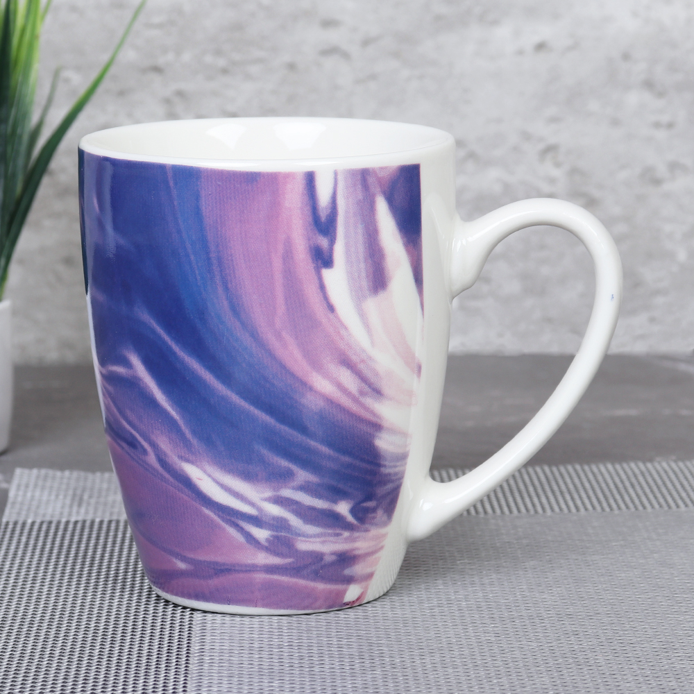 Кружка 400 мл Абстракция фиолетовая / 4809-5 / уп 72/