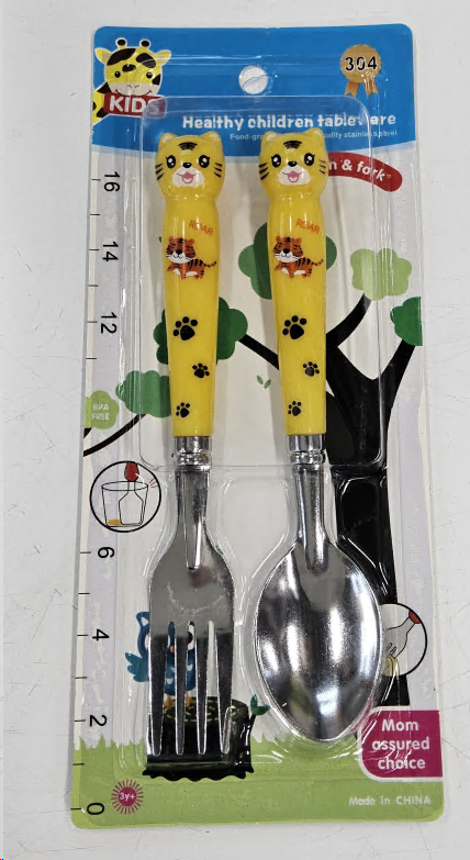 Столовые приборы 2 предмета / YLL-364 /уп 288/ Киска