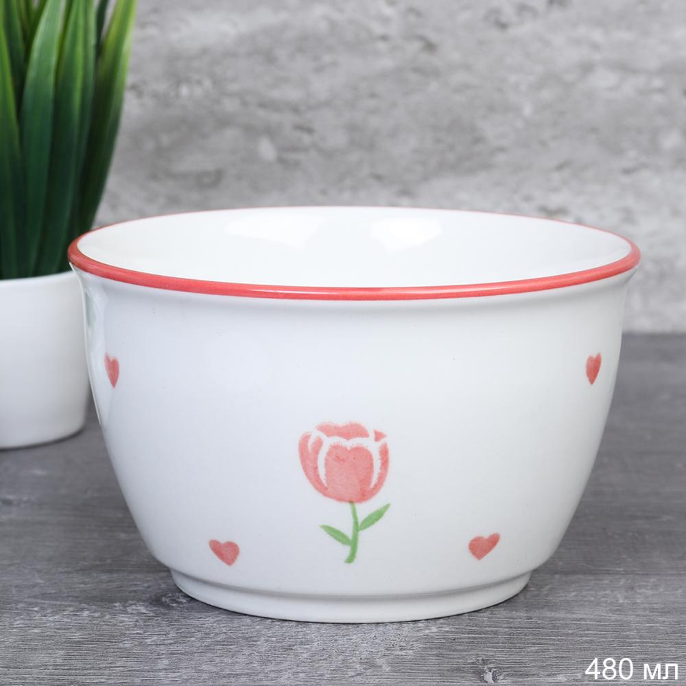 Салатник 480 мл / BD-60 /уп 120/ Супница Тарелка глубокая суповая