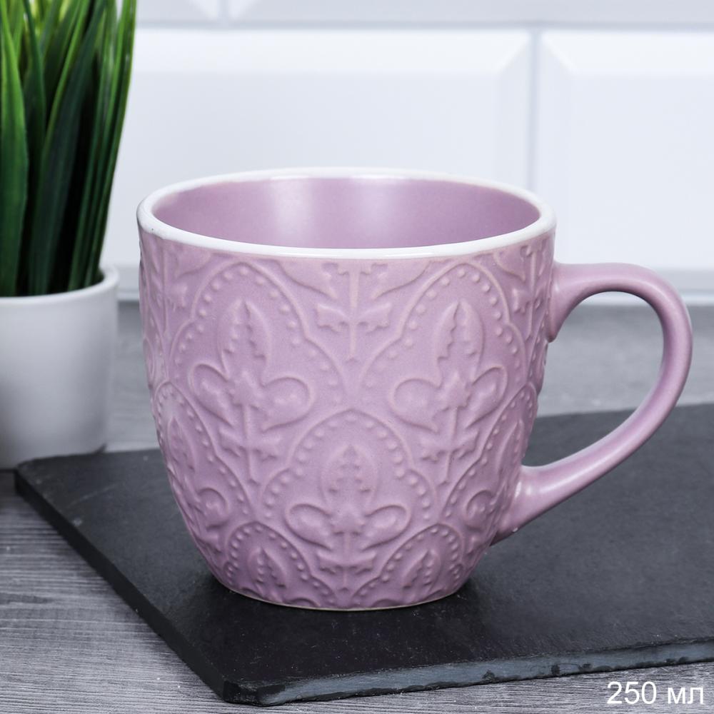 Кружка 250 мл чашка чайная / 33661 /уп 6/ фактурный/МИКС ШТУЧНО