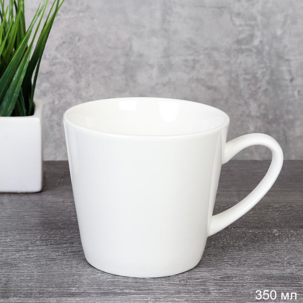 Кружка 350 мл белая / HG-151 /уп 48/