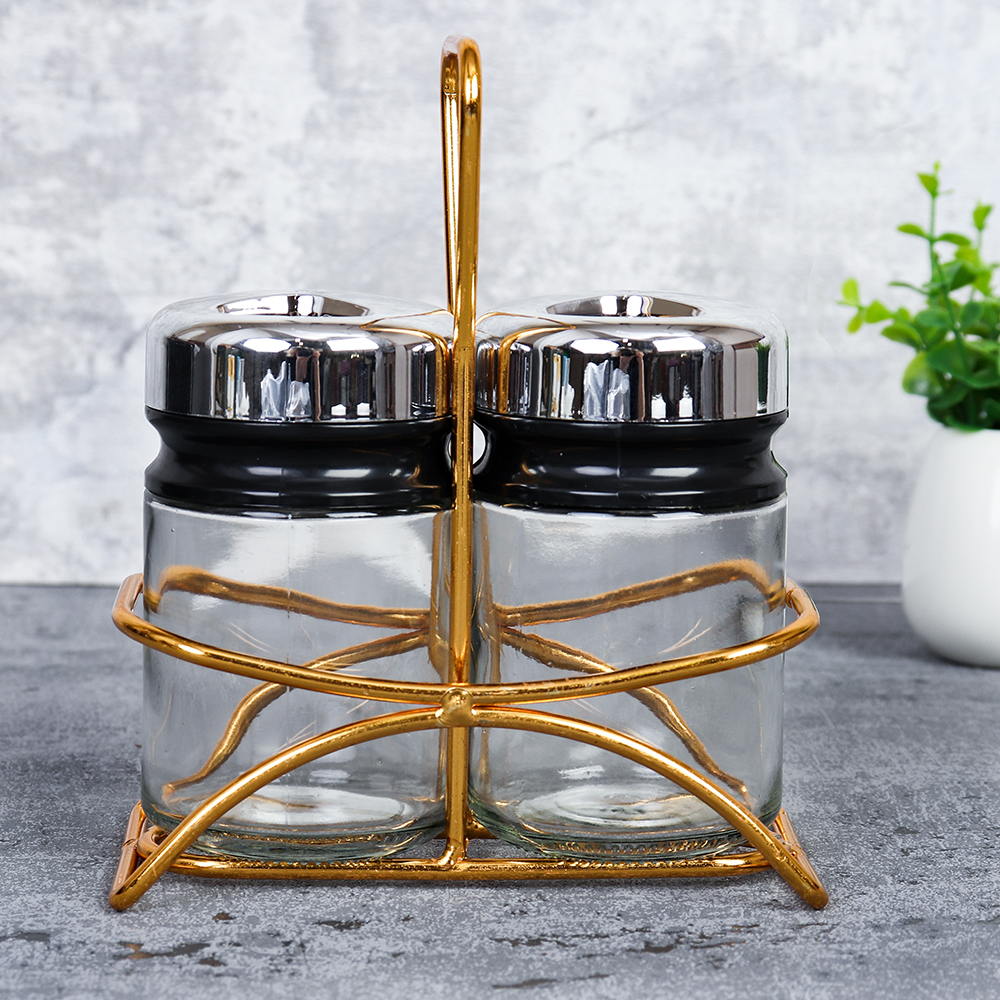 Набор для специй 2 предмета на подставке / SRG-2/1 (уп 24)