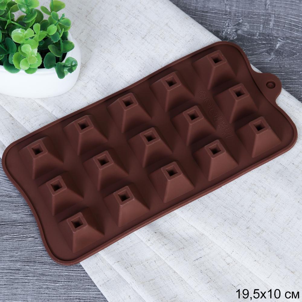 Форма для конфет мармелада и льда 15 ячеек силиконовая / HL-199 /уп 300/ 21*10*1,8 см/ 0,045/ ПРОМО АКЦИЯ