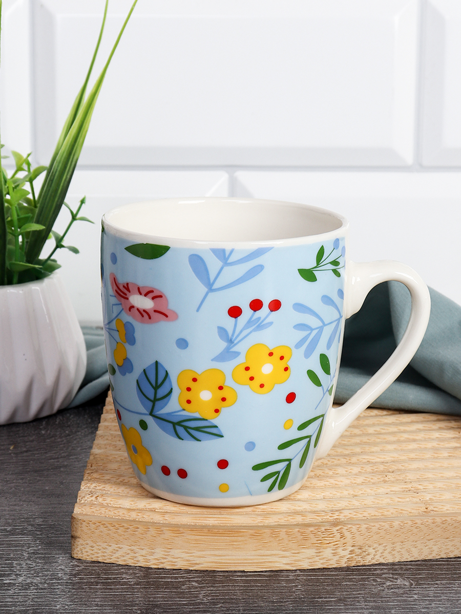 Кружка 250 мл Цветы / S2011 /уп 96/