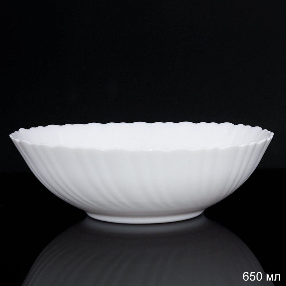 Салатник 650 мл 175 мм Классика тарелка глубокая TW-70 WHITE /уп 6/48/ 731806