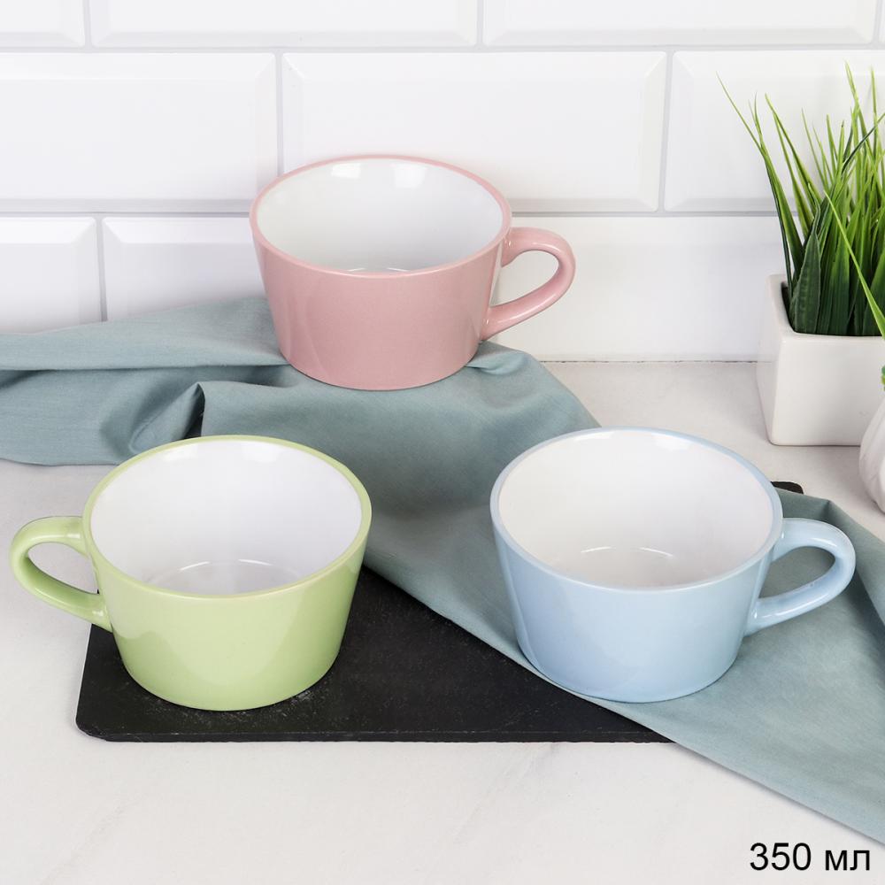 Кружка 350 мл Чашка чайная Капучино / GQ-318 /уп 48/ ПРОМО АКЦИЯ