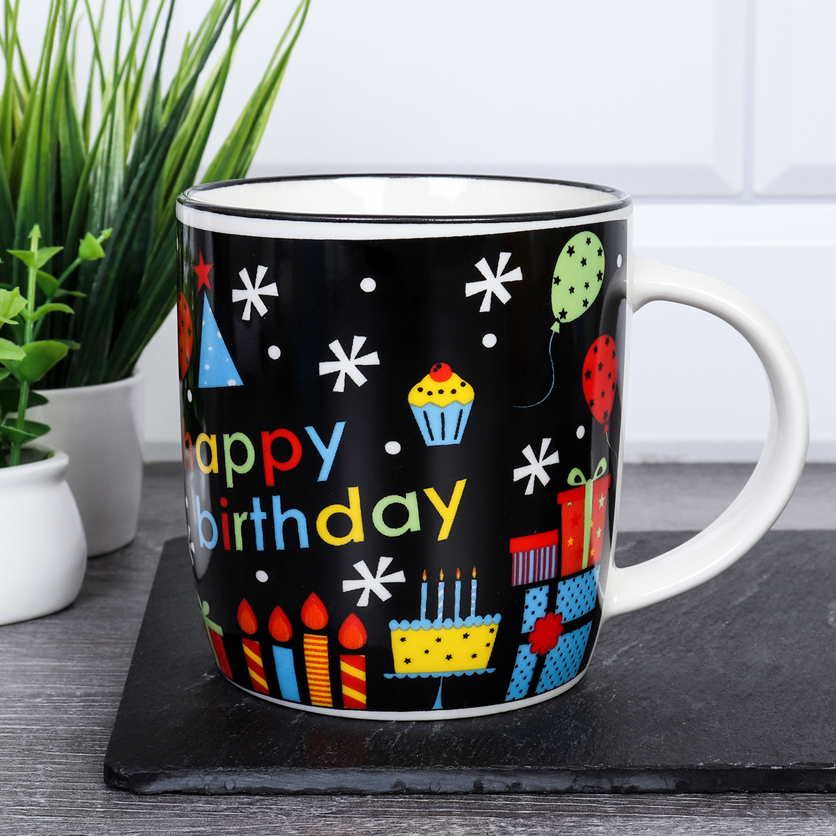 Кружка 400 мл День рождения / K371 /уп 72/ АКЦИЯ