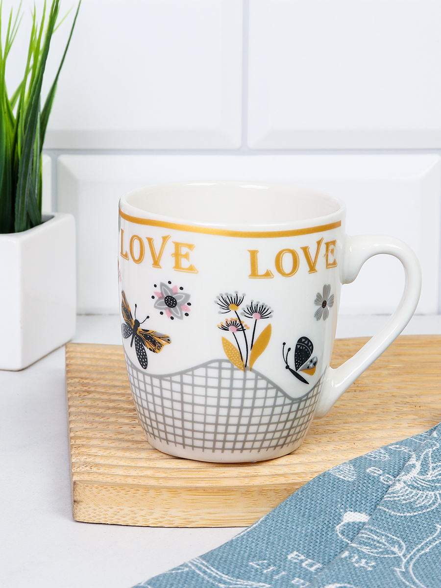 Кружка 250 мл Бабочки / HT0431 /уп 96/