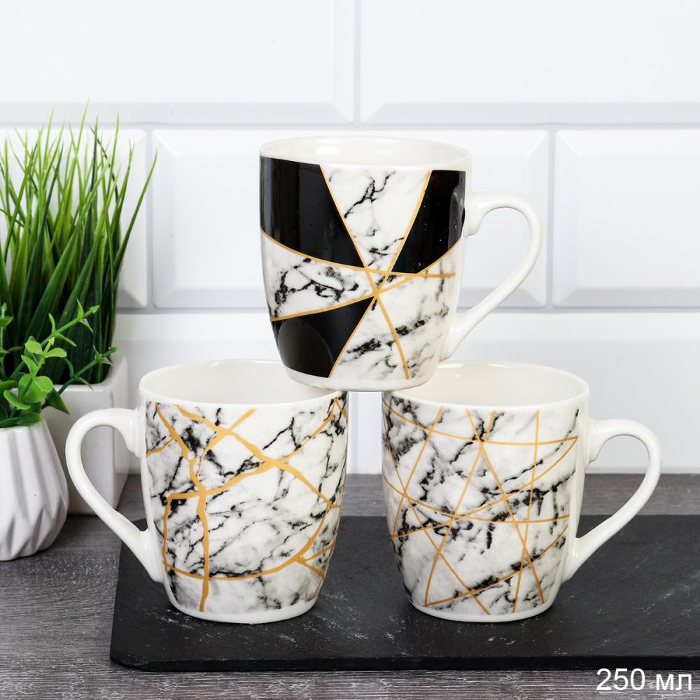 Кружка 250 мл Мрамор / XG001 /уп 96/
