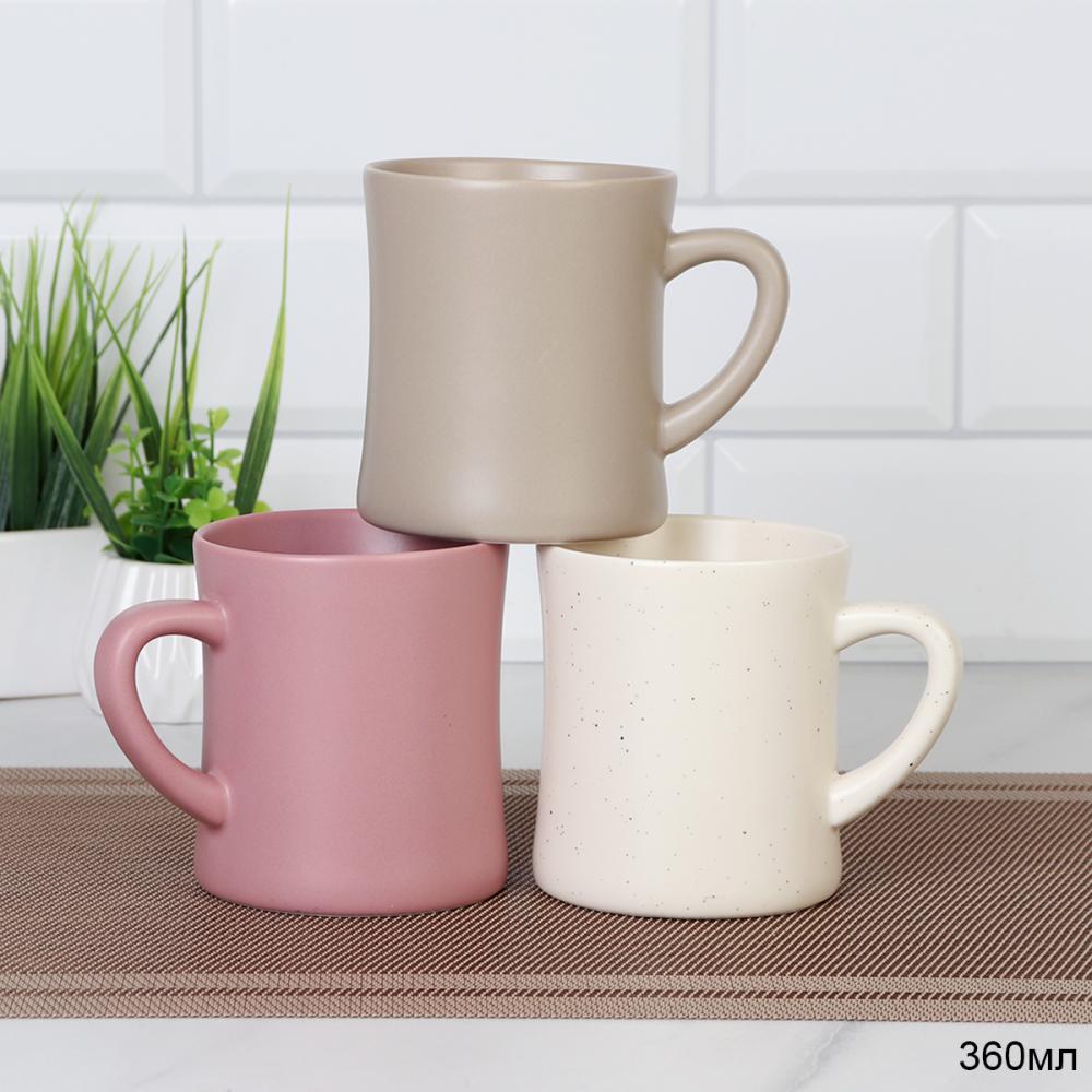 Кружка 360 мл фигурная Пастель / PF-365 /уп 48/738583/ ПРОМО АКЦИЯ