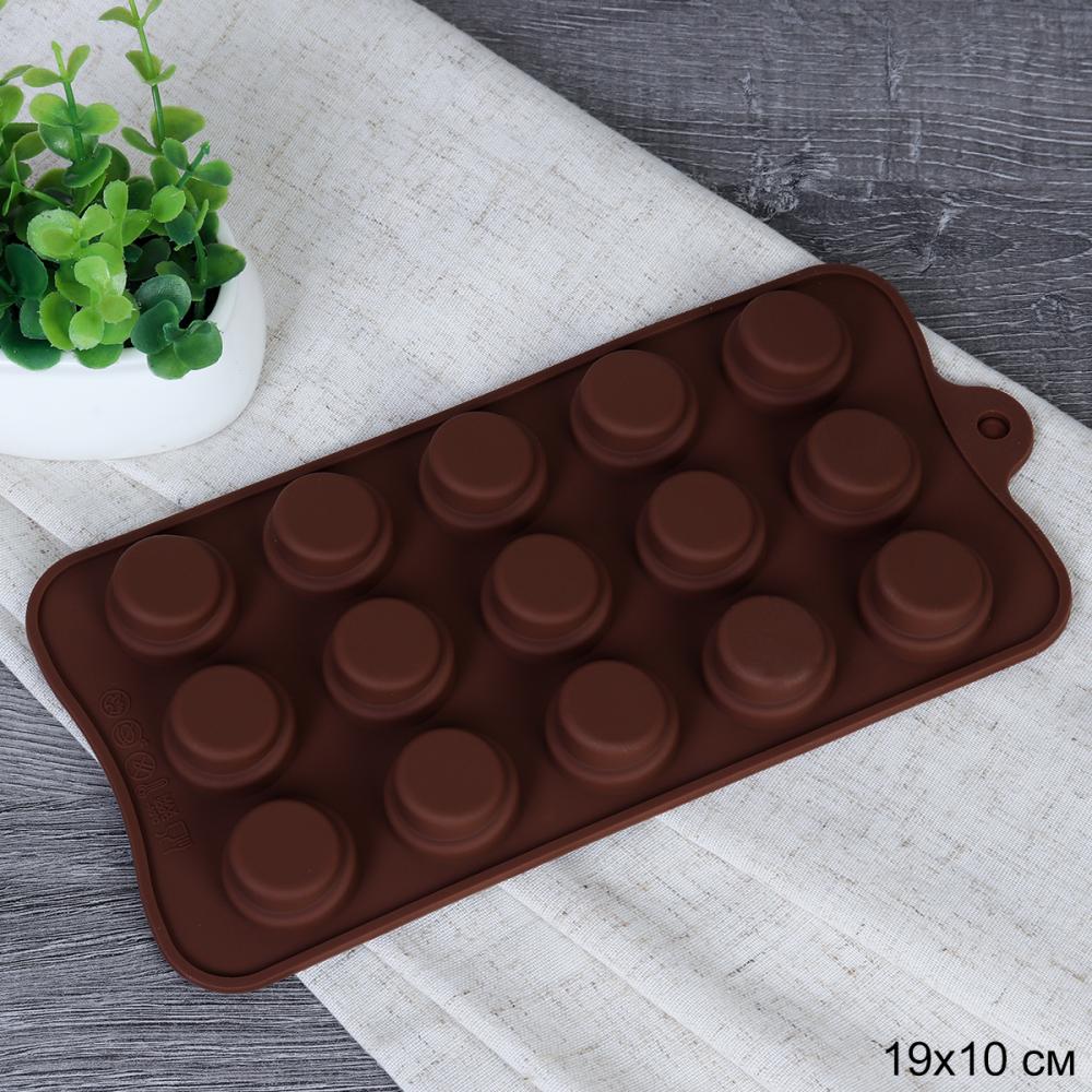 Форма для конфет мармелада и льда 15 ячеек силиконовая / HL-261 /уп 300/ 21*10*1,5 см/ 0,045/ ПРОМО АКЦИЯ *