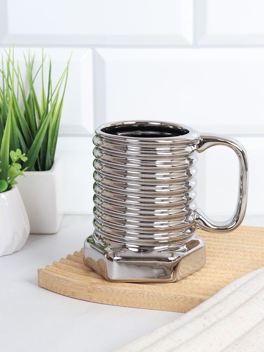 Кружка 350 мл Закрути на всё / HY-546 /уп 60/ Гальваника 23 февраля