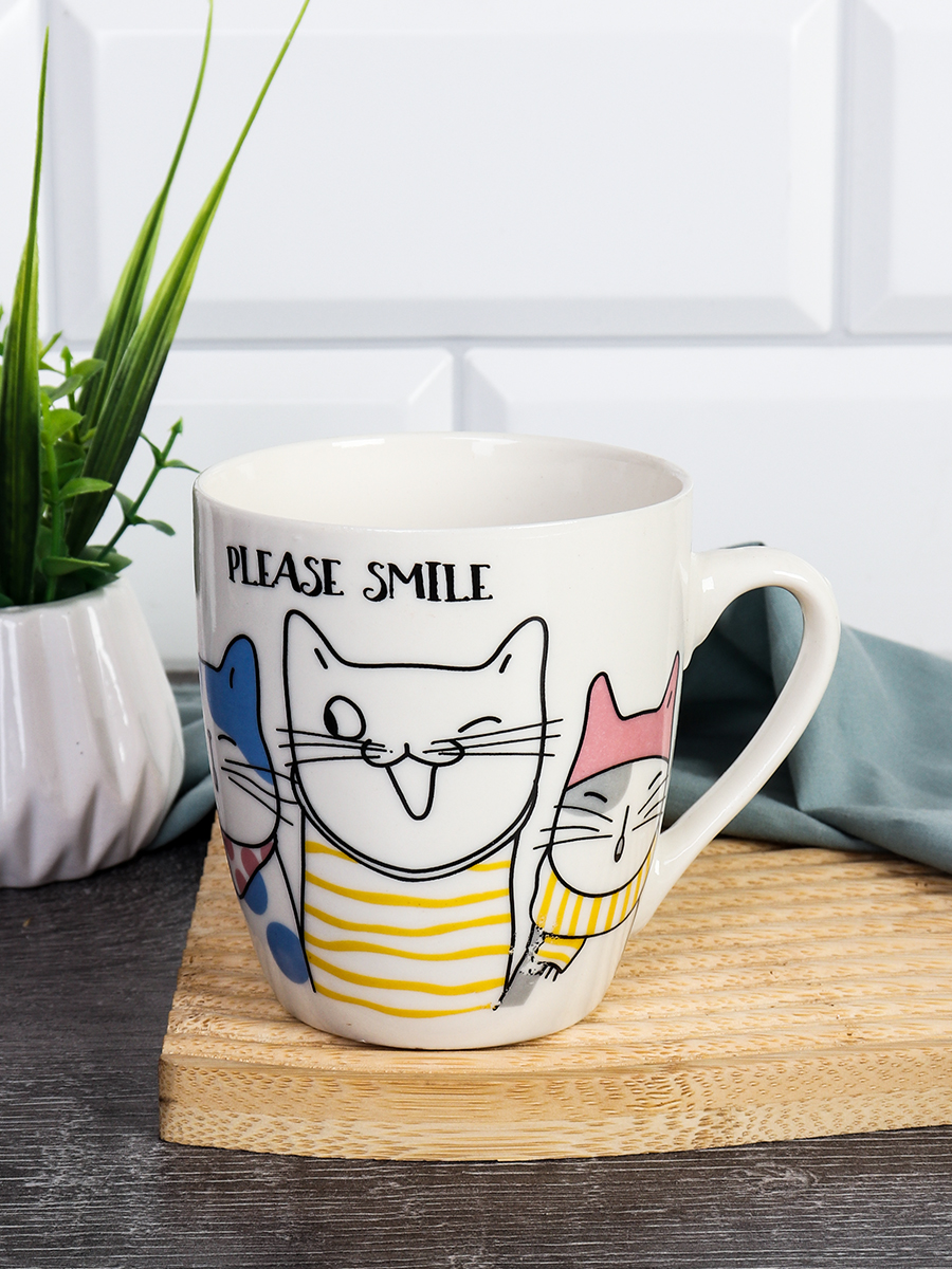 Кружка 250 мл Котики / S2102 /уп 96/