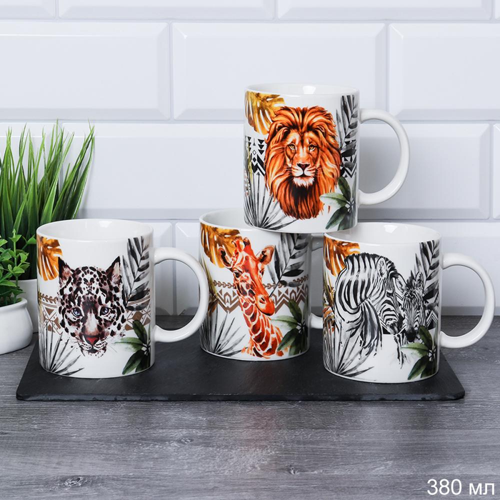 Кружка 380 мл Животные / TN129 /уп72/ ПРОМО АКЦИЯ