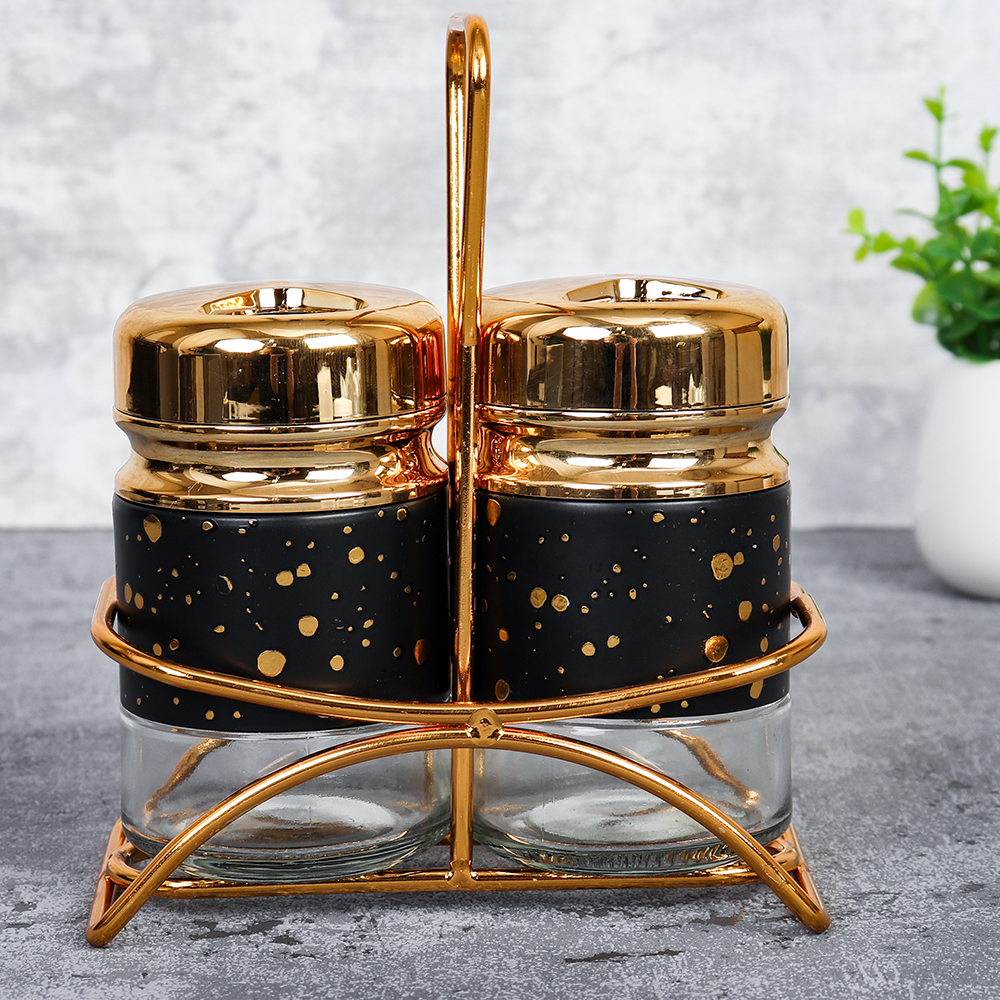 Набор для специй 2 предмета на подставке / SRL-2 (уп 24)